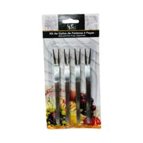 Kit 4 Peças de Garfos para Aperitivos Petiscos Frutas Kehome Kit 4 Peças de Garfos para Aperitivos Petiscos Frutas Kehome