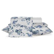 Kit 4 Peças De Lençol Teka Queen Tropical 150 Fios Cor Verdeclaro Desenho Do Tecido Florido Kit 4 Peças De Lençol Teka Queen Tropical 150 Fios Cor Verdeclaro Desenho Do Tecido Florido