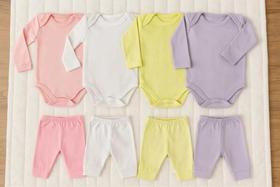 Kit 4 Peças De Rou Cores Femininas G-Veste De 8 A 12 Meses