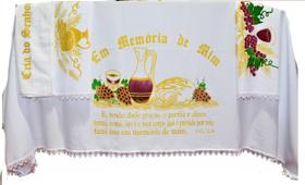 Kit 4 Peças De Toalhas De Decoração Para Santa Ceia 2 Mts Kit 4 Peças De Toalhas De Decoração Para Santa Ceia 2 Mts