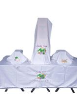 Kit 4 peças de toalhas para mesa de Santa Ceia bordada Kit 4 peças de toalhas para mesa de Santa Ceia bordada