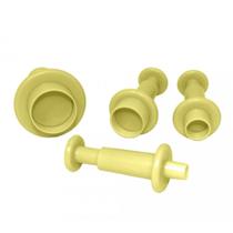 Kit 4 Peças Ejetor de Massas Redondo Amarelo Bluestar Kit 4 Peças Ejetor de Massas Redondo Amarelo Bluestar