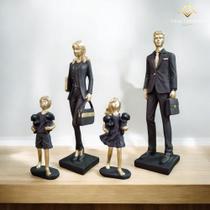 Kit 4 Peças Estatueta Família Profissões Homem Mulher Enfeite Escritório - VARIAS VARIEDADES Kit 4 Peças Estatueta Família Profissões Homem Mulher Enfeite Escritório - VARIAS VARIEDADES