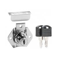 Kit 4 peças fechadura gaveta 32mm - tipo a c/ batente