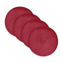 Kit 4 peças Jogo Americano Redondo Suplat Mesa Posta Kit 4 peças Jogo Americano Redondo Suplat Mesa Posta