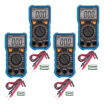 Kit 4 Peças Multimetro Digital Minipa Et-1100b Profissional