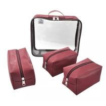 Kit 4 Peças Nécessaires bubag PVC Sintético Kit 4 Peças Nécessaires bubag PVC Sintético