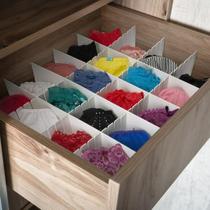 Kit 4 Peças Organizador de Gavetas Para Calcinhas Meias Lingerie Divisória de Gaveta Tiras Ajustavel Plástico