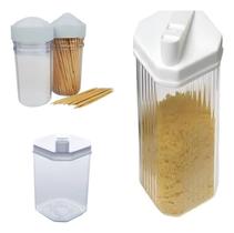 Kit 4 Peças Paliteiro + Saleiro + Farinheiro + Açucareiro