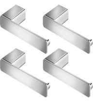 Kit 4 Peças Papeleira Docol Flat De Parede Cromada 00960806