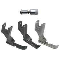 Kit 4 peças Pé Calcador para Ziper P36 para Maquina de Costura Reta Industrial + Engate Rapido