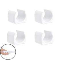 Kit 4 Peças Proteção Para Pés Cadeiras 19mm Branco - 2308 Mor