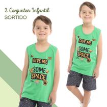Kit 4 Peças Sortidas 2 Conjuntos Verão Menino