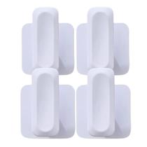 Kit 4 peças Suporte Pendurador Gancho de Parede Adesivo AutoColante Alta Fixação Resistente Suporta Até 4kg Fácil Aplicação Acabamento Fosco OU Kit 4 peças Suporte Pendurador Gancho de Parede Adesivo AutoColante Alta Fixação Resistente Suporta Até 4kg Fácil Aplicação Acabamento Fosco OU