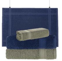 Kit 4 Peças Toalhas Linea 2 Banho+1 Rosto+1 Piso - Karsten