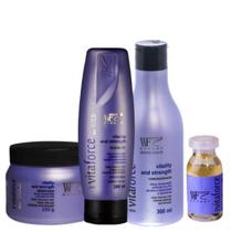 Kit 4 Peças Vitaforce WF 862ml para Cabelos Fragilizados - WF COSMÉTICOS