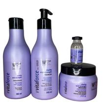 Kit 4 Pecas Vitaforce WF 862ml para Cabelos Todos os Tipos