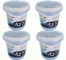 Kit 4 Pedra Azul Em Pasta P Polimento (500gr) Roda Tanq Crom Kit 4 Pedra Azul Em Pasta P Polimento (500gr) Roda Tanq Crom