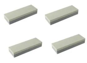 Kit 4 pedra de afiar amolar faca dupla face 150 mm top