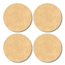 Kit 4 Pele Animal 55Cm Couro S Aro Conga Bongo Atabaque Luen