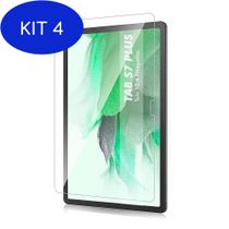 Kit 4 Pelicula De Vidro Galaxy Tab S7+ Plus T970 T976 Tela