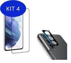 Kit 4 Película Vidro 9D + Película Lente Camera Para Galaxy S21 Fe - Samsung