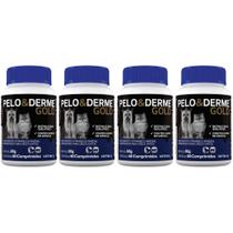 Kit 4 Pelo E Derme Gold 60 Comprimidos - Suplemento Vetnil