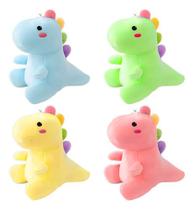 Kit 4 Pelúcia Dinossauro Pequeno Chaveiro Bolsa Carrinho Kit 4 Pelúcia Dinossauro Pequeno Chaveiro Bolsa Carrinho