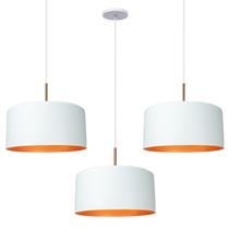 Kit 4 Pendente Lustre Luminária Madri Branco