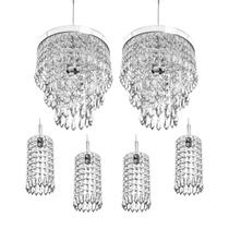 Kit 4 Pendentes Clearcrillic + 2 Pendentes Manucrillic