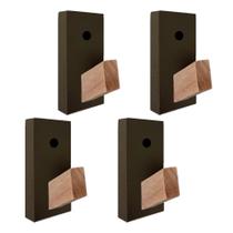 Kit 4 Pendurador Parede Bolsa Casaco Ganchos Cabideiro Mdf Kit 4 Pendurador Parede Bolsa Casaco Ganchos Cabideiro Mdf