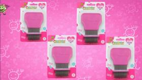 Kit 4 Pente Fino Removedor De Piolho Dr Pentinho Rosa