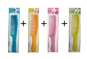 Kit 4 Pentes de Uso Diário Pequenos e Coloridos Kit 4 Pentes de Uso Diário Pequenos e Coloridos