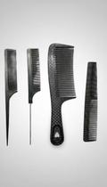 Kit 4 Pentes Finos Divisores Antifrizz Profissional Kit 4 Pentes Finos Divisores Antifrizz Profissional