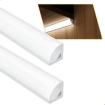 Kit 4 Perfil Para Canto De Sobrepor 1m Moveis Marcenaria Led Iluminação Kit 4 Perfil Para Canto De Sobrepor 1m Moveis Marcenaria Led Iluminação