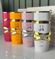 Kit 4 Perfumes Yara Lattafa 25ml Yara Moi, Yara Rosa, Yara Candy e Yara Tous