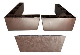 Kit 4 Pés Cantoneira E 1 Pé Apoio Sofá Preto + Parafusos Kit 4 Pés Cantoneira E 1 Pé Apoio Sofá Preto + Parafusos