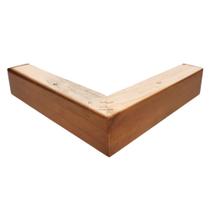 Kit 4 Pés Cantoneiras Para Sofás Madeira Mel - 17x17x 3,5