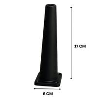 Kit 4 Pés Cone Altos 17cm Base 6cm Para Móveis Estofados Design Moderno Robusto Várias Cores Kit 4 Pés Cone Altos 17cm Base 6cm Para Móveis Estofados Design Moderno Robusto Várias Cores