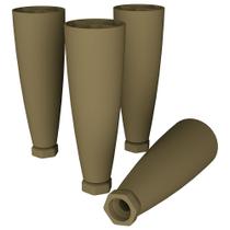 Kit 4 Pés Cônico para Balcão Americana Henn - Bronze