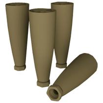 Kit 4 Pes Conico Regulaveis Para Cozinha Americana O944 Bronze Henn Bronze