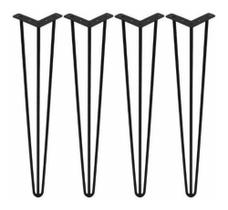 Kit 4 Pés De Ferro Mesa Bancos Hairpin Legs 50cm Brinde Kit 4 Pés De Ferro Mesa Bancos Hairpin Legs 50cm Brinde