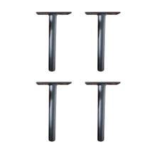 KIT 4 Pés de Metal 15cm Preto Multiuso Para Armário Mesas de Cabeceiras e Camas