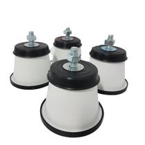 Kit 4 Pés Fogão Geladeira Freezer Com Rodinhas Universal