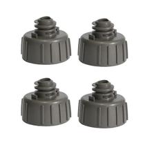 Kit 4 pés nivelador para geladeira brastemp consul brm44h brm54h brm45j brm53h cor: cinza baltico w10388140