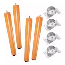 Kit 4 Pés Palito 32 Cm Eucalipto Poltronas Namoradeira Puffs Kit 4 Pés Palito 32 Cm Eucalipto Poltronas Namoradeira Puffs