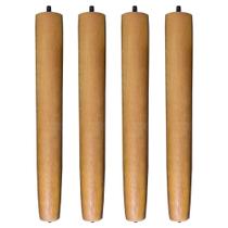 Kit 4 Pés Palito Castanho 25 cm Com Sapatas Plásticas - Pallazio