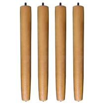 Kit 4 Pés Palito Castanho 35 cm Com Sapatas Plásticas - Pallazio