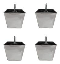 Kit 4 Pés Para Sofa Rack Estofados Modelo Cadency Cromado Trapézio Alt 6 Cm Kit 4 Pés Para Sofa Rack Estofados Modelo Cadency Cromado Trapézio Alt 6 Cm