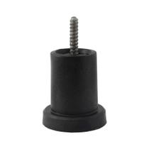 Kit 4 pés Pé Lisboa P&J 39X61MM Rosca Soberba Preto Plástico